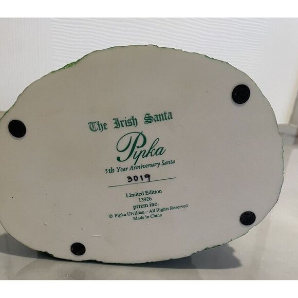PIPKA 5TH YEAR ANNIVERSARY LIMITED EDITION  #13926 THE IRISH SANTA - Picture 3 of 4